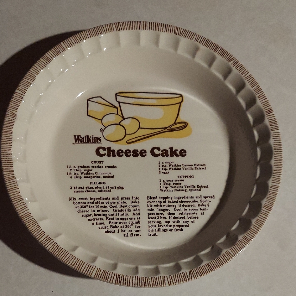 Walkins White Ceramic Plate
